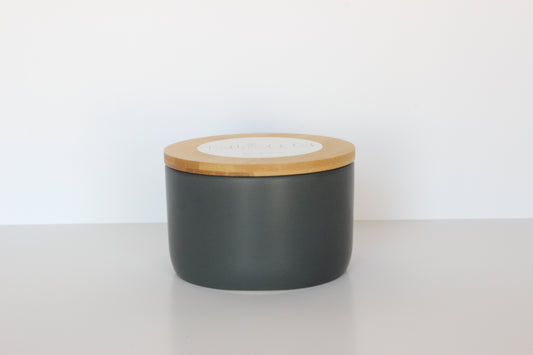 Three Wick Charcoal Beeswax Candle