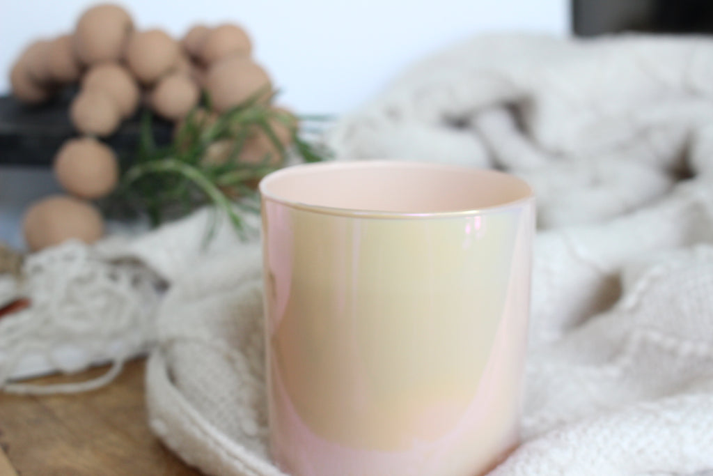 Luxury Blush Beeswax Candle